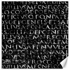 Antique Roman Typographic Pattern Canvas 20  X 20   by dflcprints