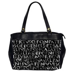 Antique Roman Typographic Pattern Office Handbags (2 Sides)  by dflcprints