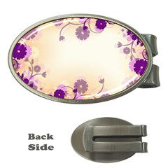 Background Floral Background Money Clips (oval)  by Sapixe