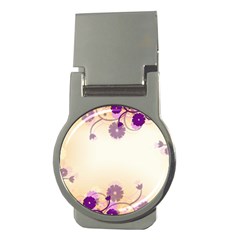 Background Floral Background Money Clips (round)  by Sapixe