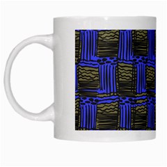 Basket Weave White Mugs