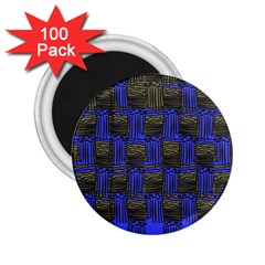 Basket Weave 2 25  Magnets (100 Pack)  by Sapixe