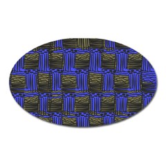 Basket Weave Oval Magnet by Sapixe