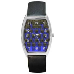 Basket Weave Barrel Style Metal Watch by Sapixe