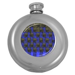 Basket Weave Round Hip Flask (5 Oz) by Sapixe