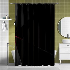 Black Light Dark Figures Shower Curtain 48  X 72  (small)  by Sapixe