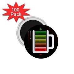 Black Energy Battery Life 1 75  Magnets (100 Pack)  by Sapixe