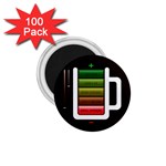 Black Energy Battery Life 1.75  Magnets (100 pack)  Front