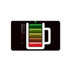 Black Energy Battery Life Magnet (name Card) by Sapixe