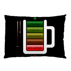 Black Energy Battery Life Pillow Case by Sapixe