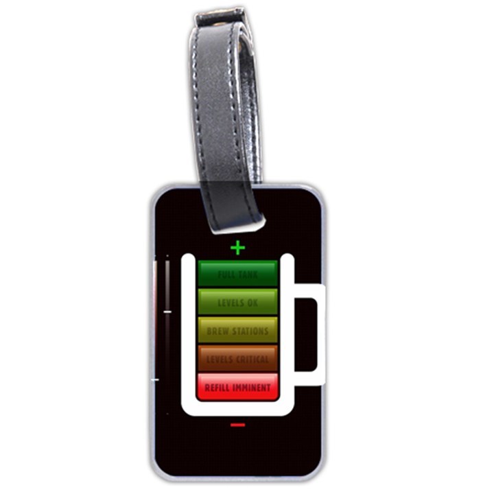 Black Energy Battery Life Luggage Tags (Two Sides)