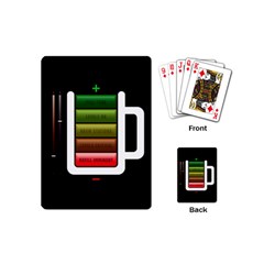 Black Energy Battery Life Playing Cards (mini)  by Sapixe