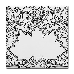 Bouquet Flower Decoration Pattern Tile Coasters by Sapixe