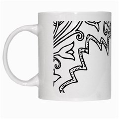 Bouquet Flower Decoration Pattern White Mugs by Sapixe