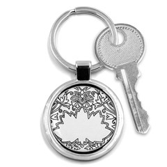 Bouquet Flower Decoration Pattern Key Chains (round)  by Sapixe