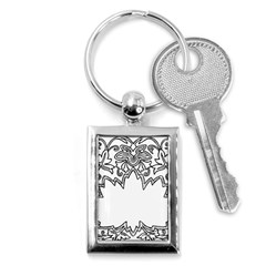 Bouquet Flower Decoration Pattern Key Chains (rectangle)  by Sapixe