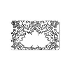 Bouquet Flower Decoration Pattern Magnet (name Card)