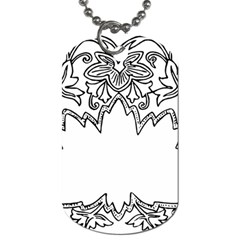 Bouquet Flower Decoration Pattern Dog Tag (one Side) by Sapixe