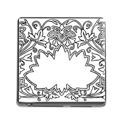 Bouquet Flower Decoration Pattern Memory Card Reader (square) by Sapixe