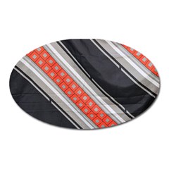 Bed Linen Microfibre Pattern Oval Magnet by Sapixe