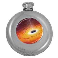 Black Hole Round Hip Flask (5 Oz) by Sapixe