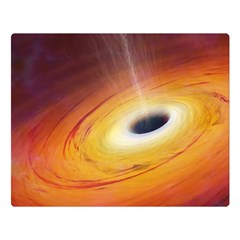 Black Hole Double Sided Flano Blanket (large)  by Sapixe