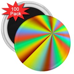 Burst Radial Shine Sunburst Sun 3  Magnets (100 Pack) by Sapixe