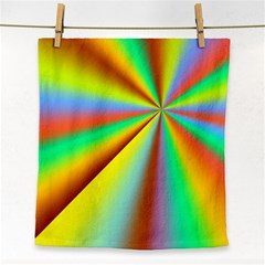 Burst Radial Shine Sunburst Sun Face Towel by Sapixe