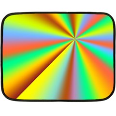 Burst Radial Shine Sunburst Sun Double Sided Fleece Blanket (mini)  by Sapixe