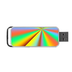 Burst Radial Shine Sunburst Sun Portable Usb Flash (one Side) by Sapixe