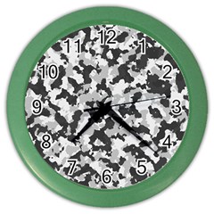 Camouflage Tarn Texture Pattern Color Wall Clocks by Sapixe