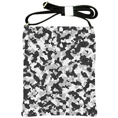 Camouflage Tarn Texture Pattern Shoulder Sling Bags by Sapixe