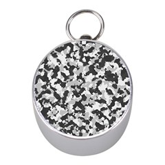 Camouflage Tarn Texture Pattern Mini Silver Compasses by Sapixe