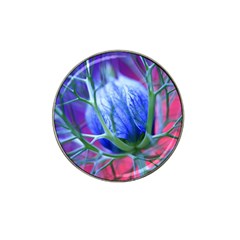 Blue Flowers With Thorns Hat Clip Ball Marker (4 Pack) by Sapixe