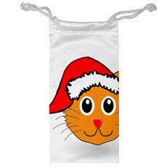 Cat Christmas Cartoon Clip Art Jewelry Bag by Sapixe