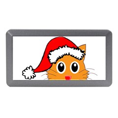 Cat Christmas Cartoon Clip Art Memory Card Reader (mini) by Sapixe