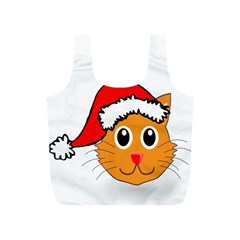 Cat Christmas Cartoon Clip Art Full Print Recycle Bags (s)  by Sapixe