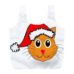 Cat Christmas Cartoon Clip Art Full Print Recycle Bags (l)  by Sapixe