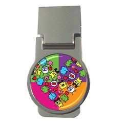 Cartoon Pattern Money Clips (round)  by Sapixe