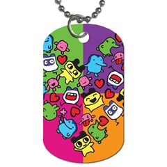 Cartoon Pattern Dog Tag (one Side) by Sapixe