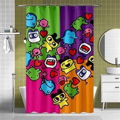 Cartoon Pattern Shower Curtain 48  X 72  (small)  by Sapixe