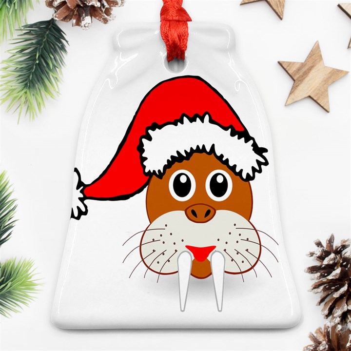 Child Of Artemis Christmas Animal Clipart Bell Ornament (Two Sides)