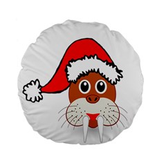 Child Of Artemis Christmas Animal Clipart Standard 15  Premium Round Cushions by Sapixe