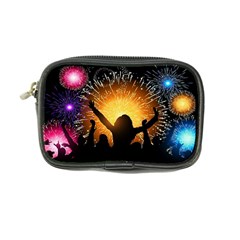 Celebration Night Sky With Fireworks In Various Colors Coin Purse by Sapixe