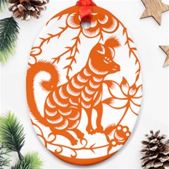 Chinese Zodiac Dog Ornament (oval) by Sapixe