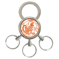 Chinese Zodiac Dog 3-ring Key Chains by Sapixe