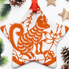 Chinese Zodiac Dog Star Ornament (two Sides) by Sapixe