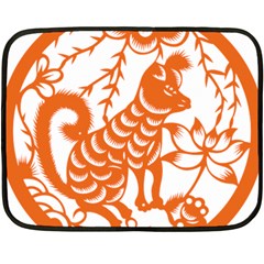 Chinese Zodiac Dog Fleece Blanket (mini) by Sapixe