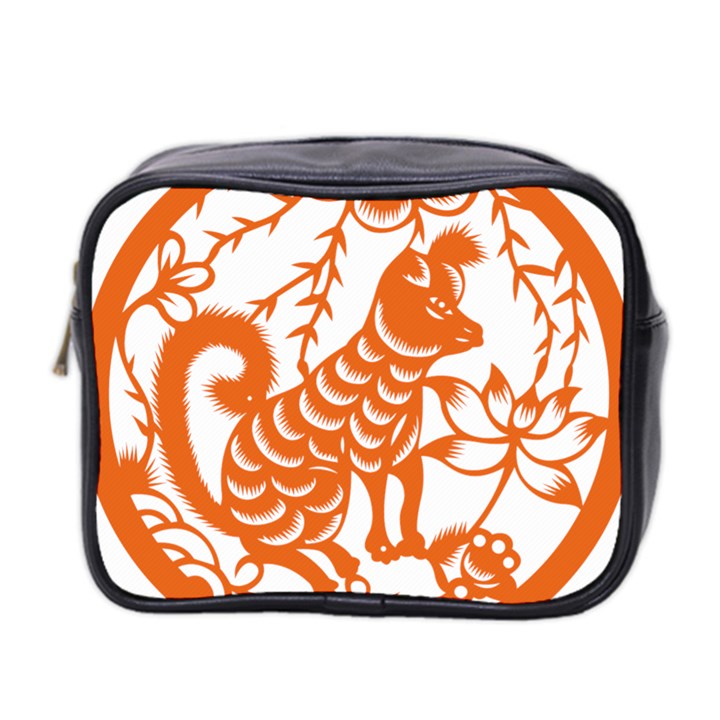 Chinese Zodiac Dog Mini Toiletries Bag 2-Side