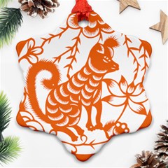 Chinese Zodiac Dog Ornament (snowflake) by Sapixe